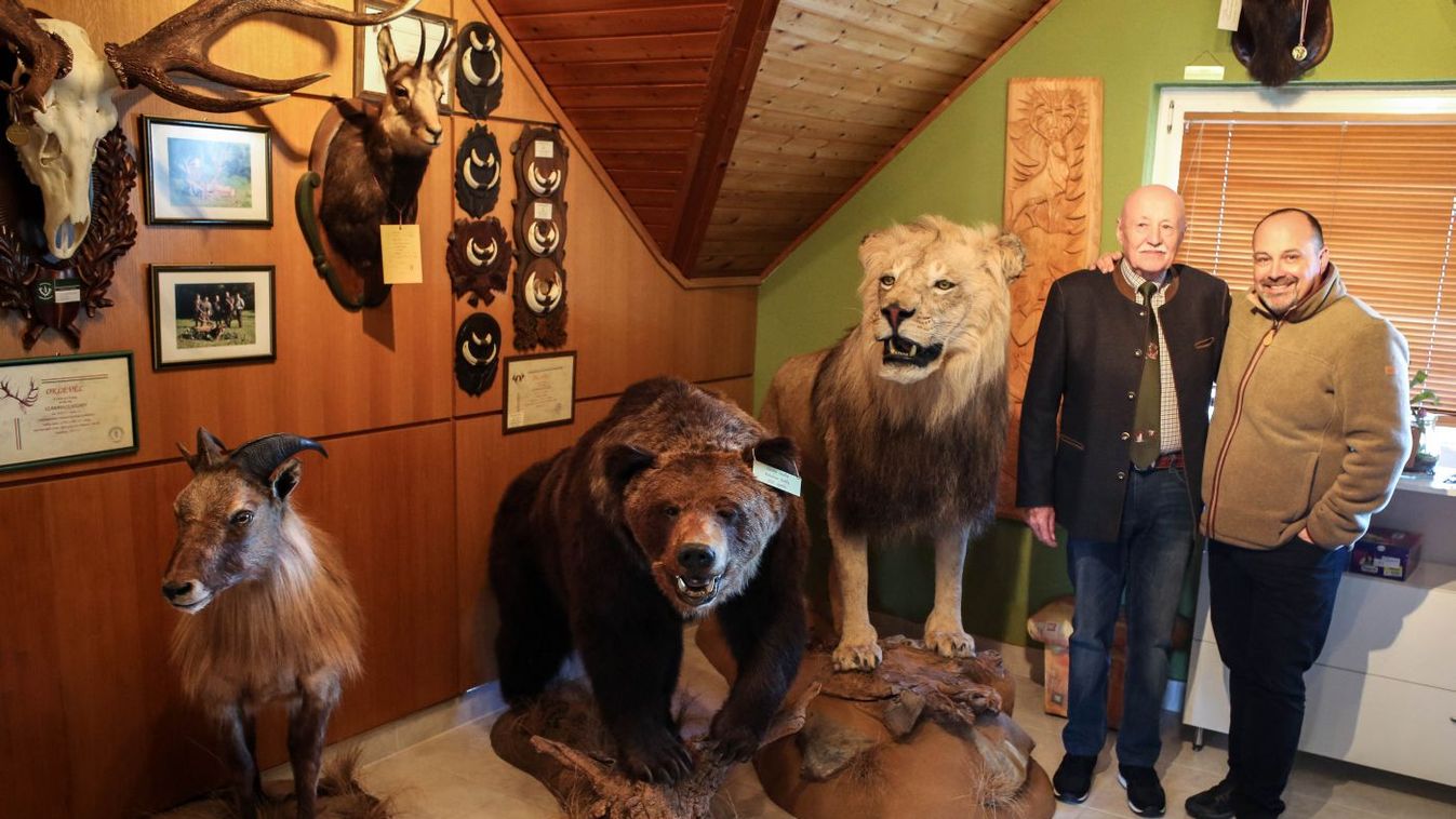 Apa és fia élményeit testesíti meg a Zalakarosnak ajánlott trófeagyűjtemény