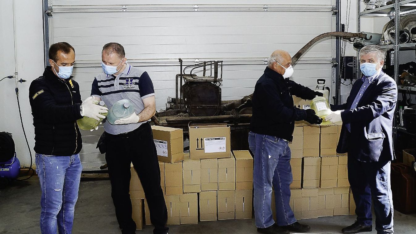 Négyszáz liternyi magyar fertőtlenítőszert vásárolt Zalakaros