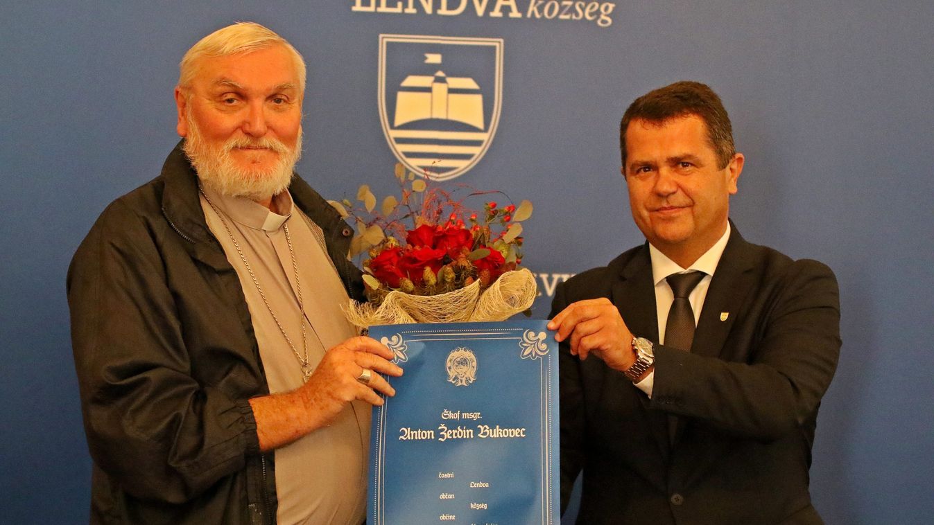 Díszpolgári címet kapott Lendván Zserdin Bukovec Antal püspök