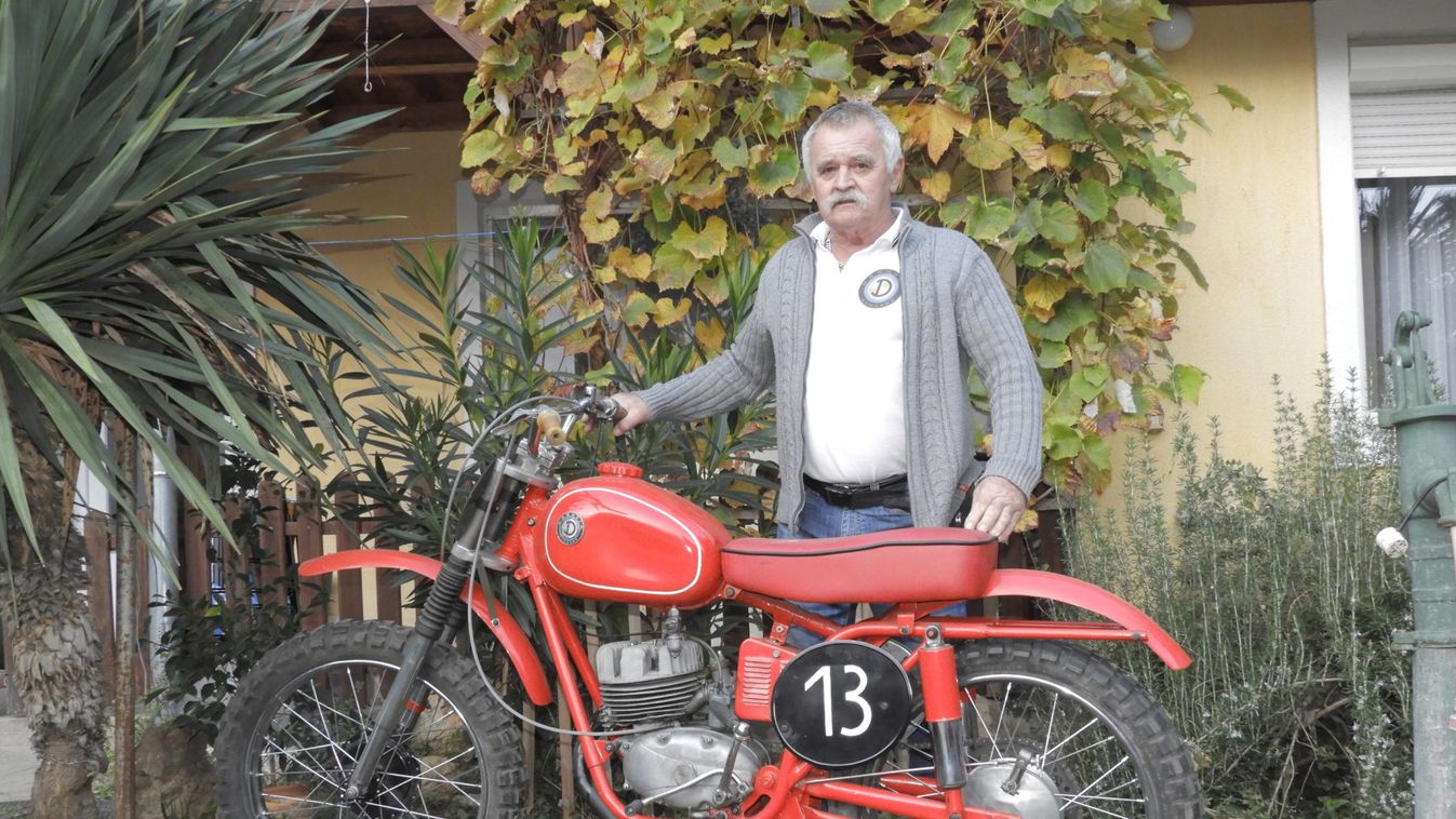 Danuvia krosszmotort épített újjá a hévízi Poldauf Attila