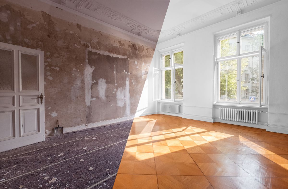 Apartment,Room,Before,And,After,Restoration,Or,Refurbishment,-,Renovation