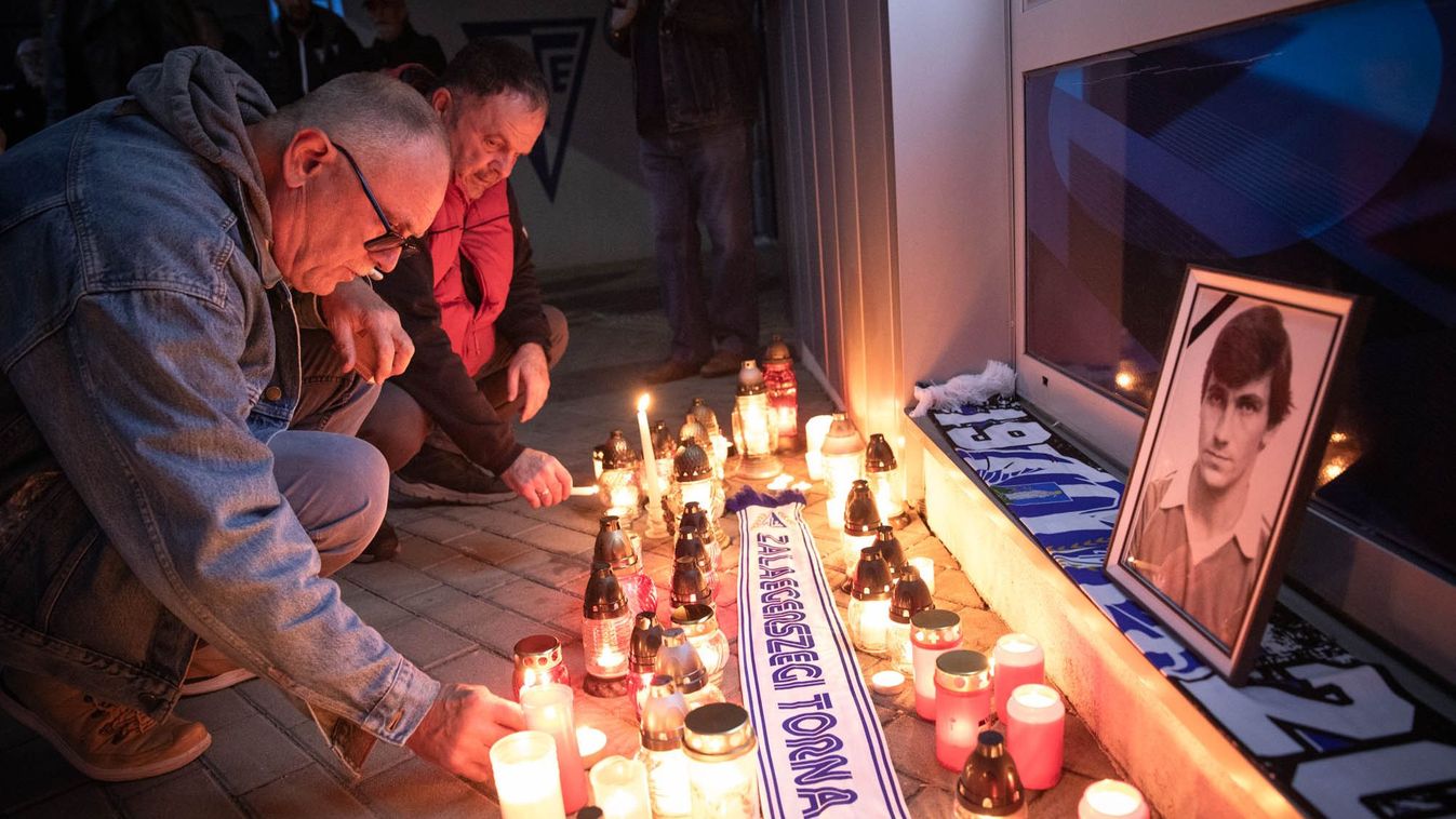 Mécsesek, gyertyák a ZTE Aréna előtt: Soós Istvánra emlékeztek (galéria, videó)