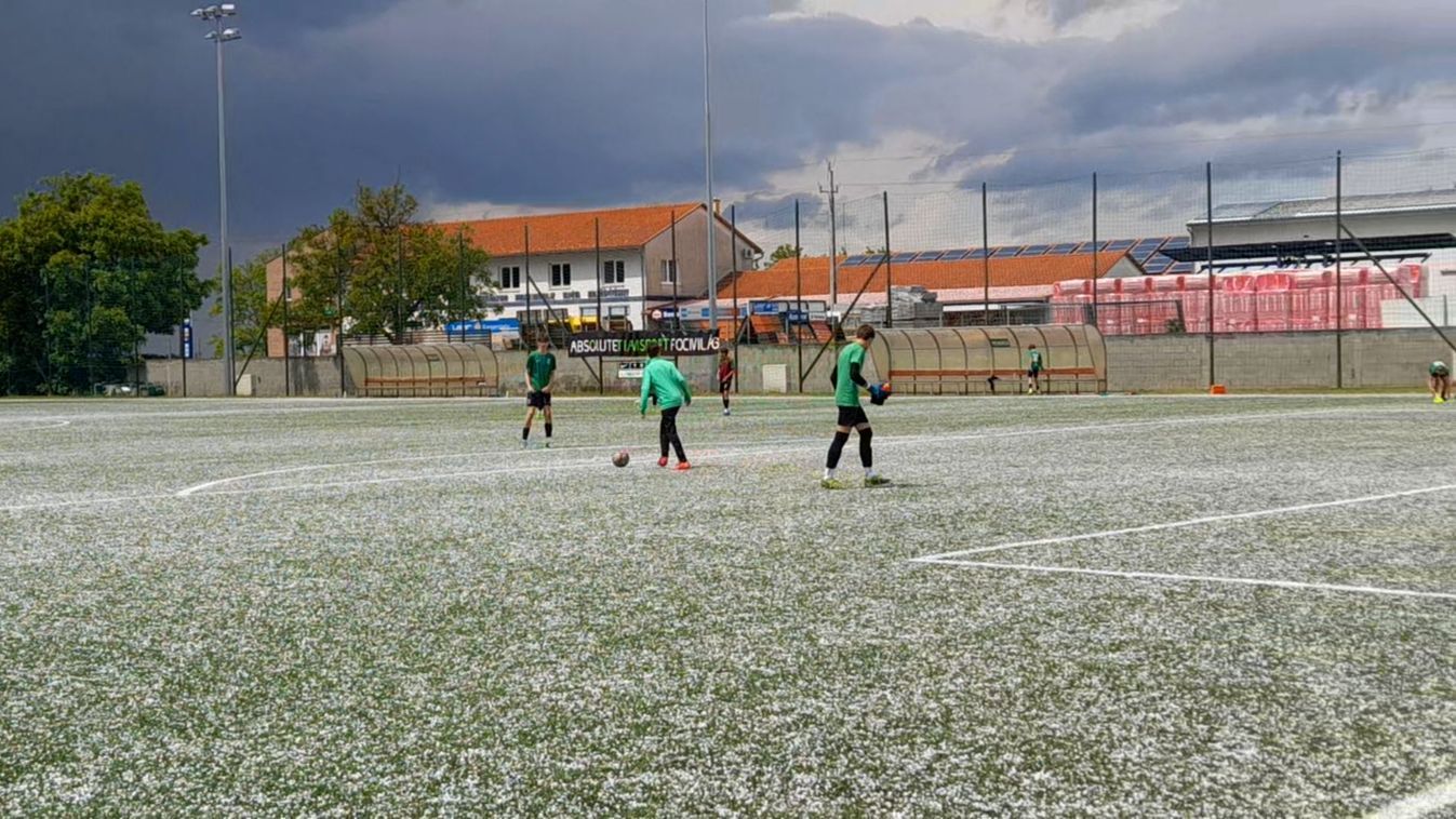 Lecsapott a vihar, így verte el a jég a dunántúli várost