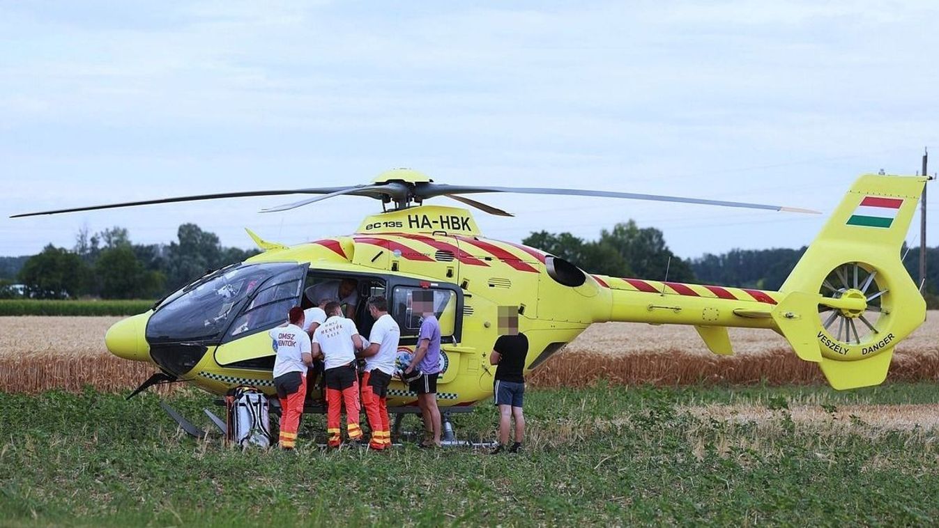 Gyerekei szeme láttára vitte el a mentőhelikopter az anyát, elaludhatott a volánnál