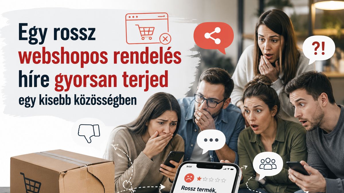 Egy rossz webshopos rendelés híre gyorsan terjed egy kisebb közösségben
