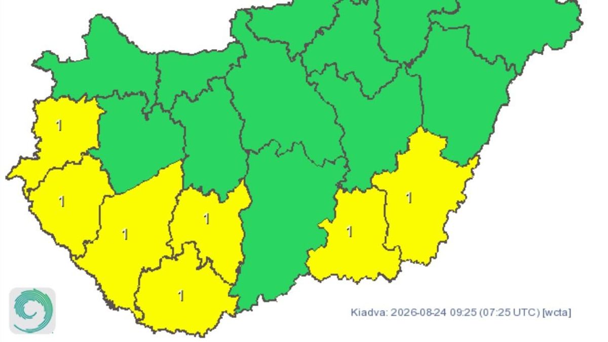 Egy kis hűvös, frissítő csapadék után a hétvégére visszatér a brutál kánikula