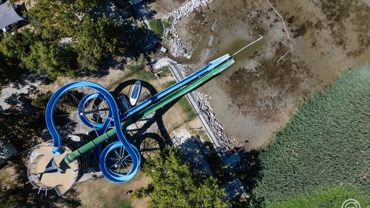 Így még biztosan nem látta az apadó Balatont (galéria)