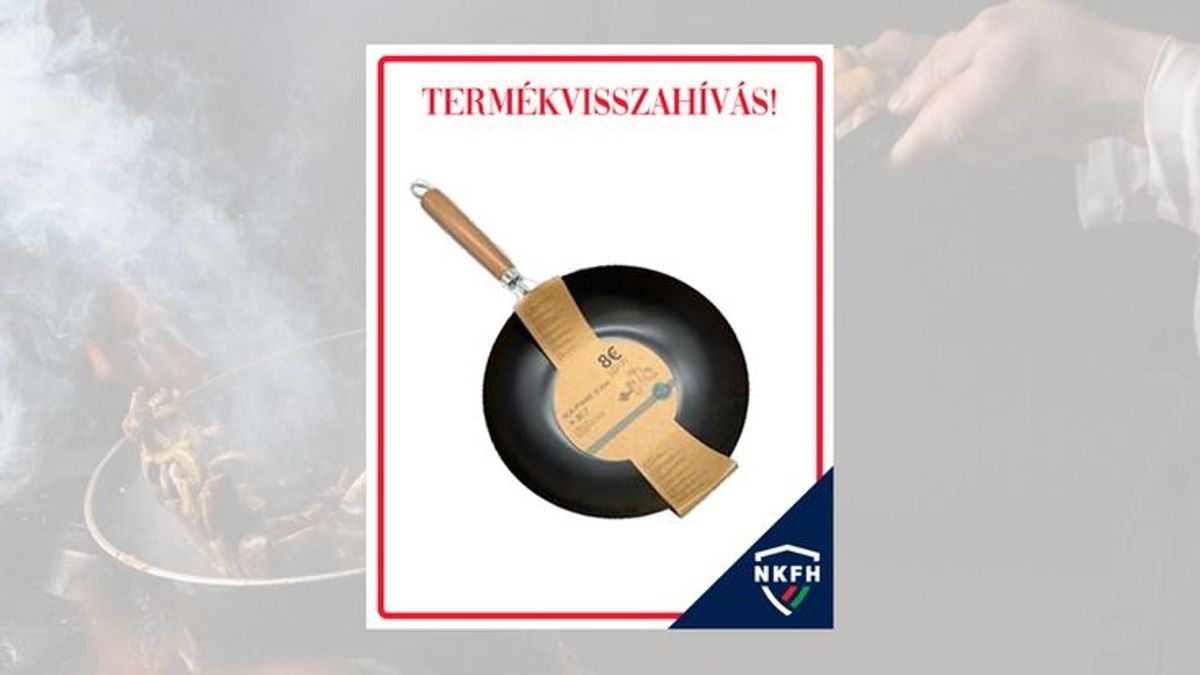 TEDi-vásárlók figyelem! Ezt a wok serpenyőt kivonták a forgalomból, mert veszélyes