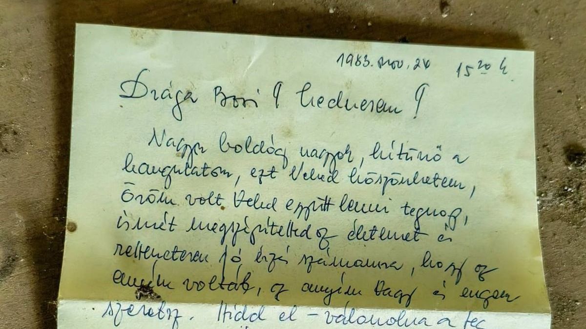 Több mint 40 éves szerelmes levél bukkant fel egy elhagyatott házban, de más meglepetést is tartogatott az elmúlt hét
