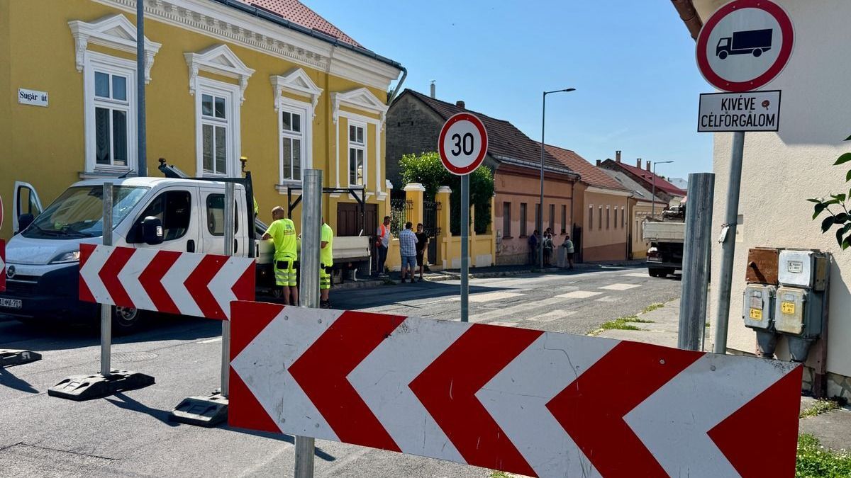 Még várni kell: ekkor nyithatják meg újra a Sugár utat Nagykanizsán