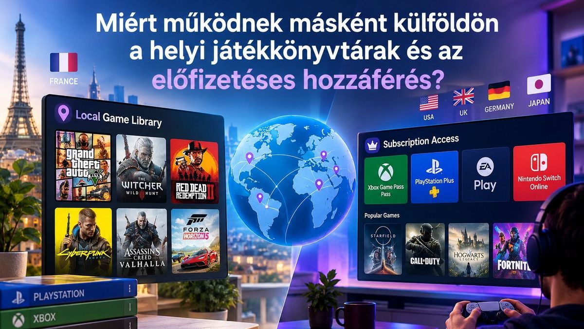 Miért működnek másként külföldön a helyi játékkönyvtárak és az előfizetéses hozzáférés?