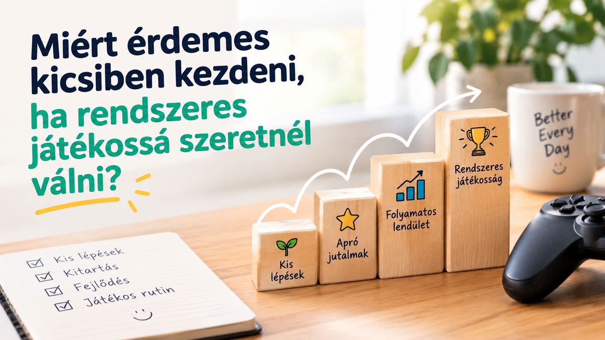 Miért érdemes kicsiben kezdeni, ha rendszeres játékossá szeretnél válni?